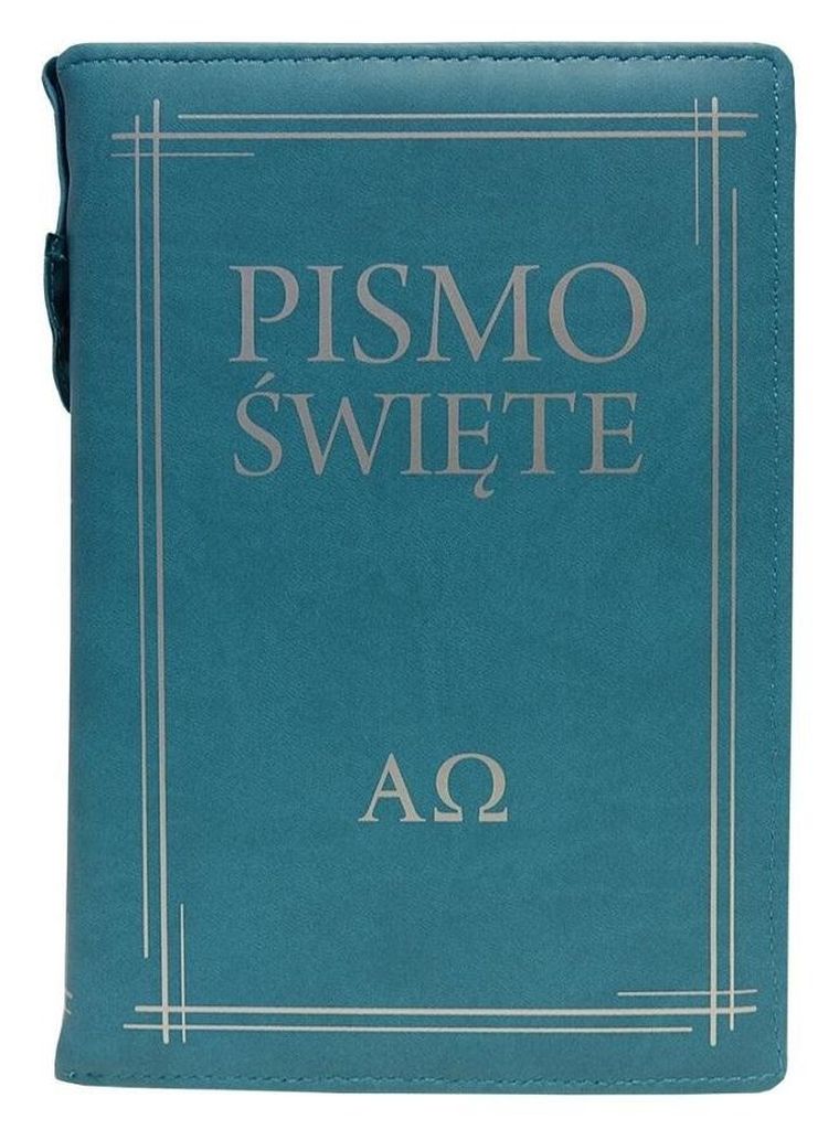 Pismo Święte w etui, turkusowe