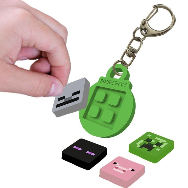 Pixie Crew, kreatywny, silikonowy breloczek, zielony