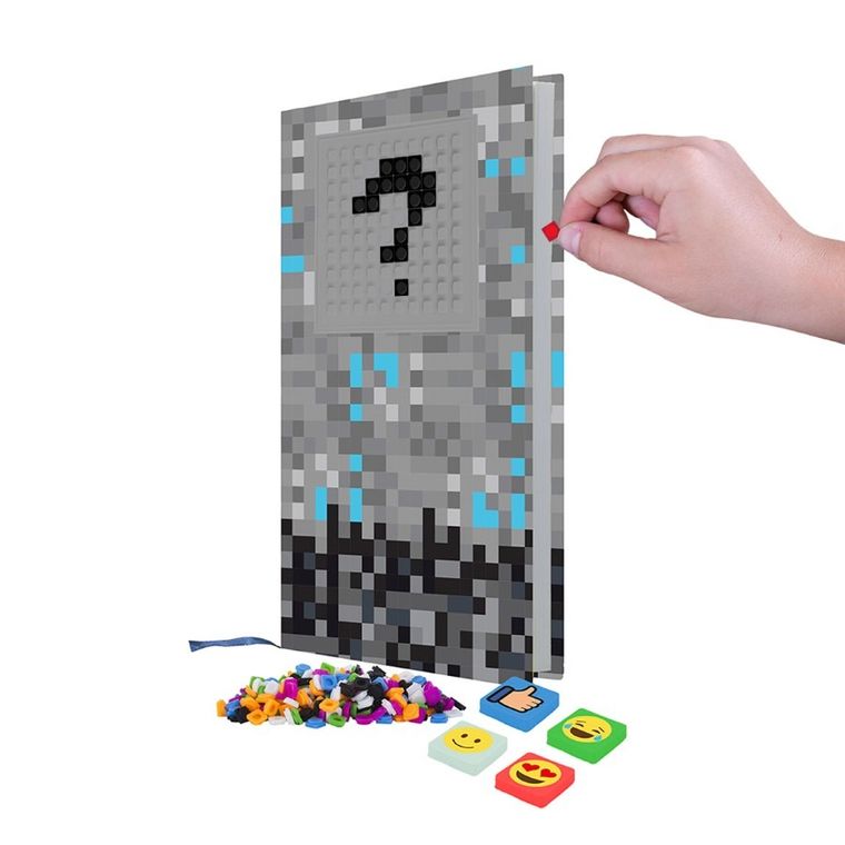 Pixie Crew, zeszyt A5, w linię, kratka, szary panel, 1 szt.