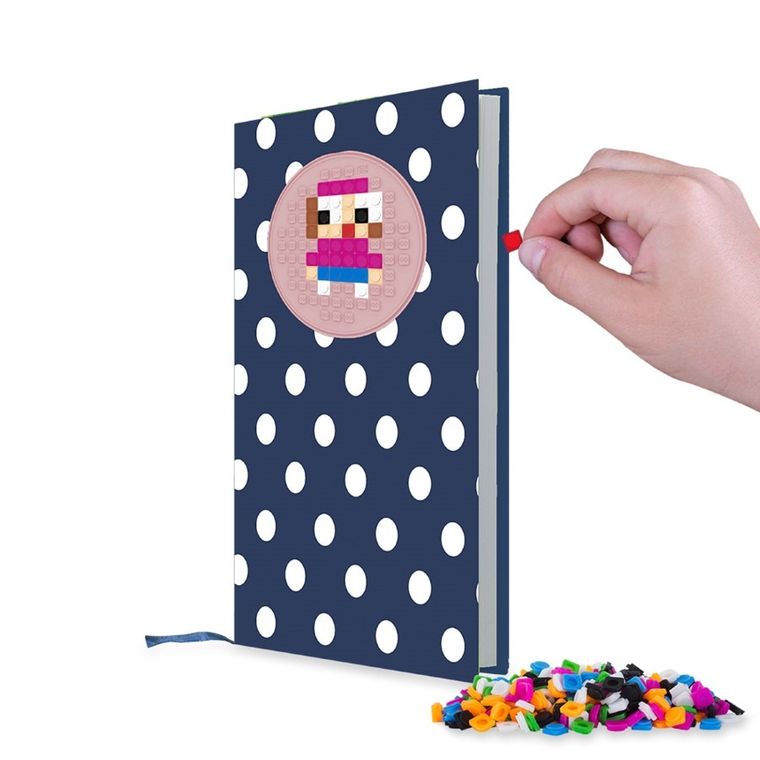 Pixie Crew, zeszyt A5, w linię, kropki, różowy panel, 1 szt.