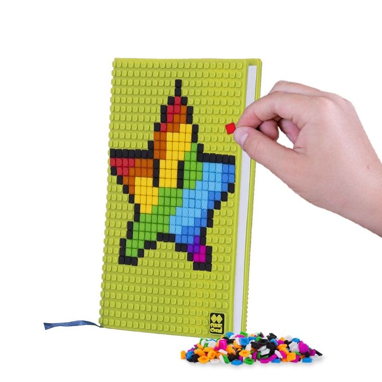 Pixie Crew, zeszyt A5, w linię, neonowy żółty panel, 1 szt.