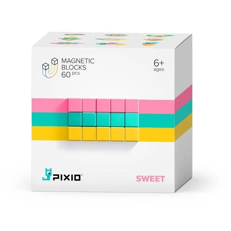 Pixio, Sweet, klocki magnetyczne, 60 elementów