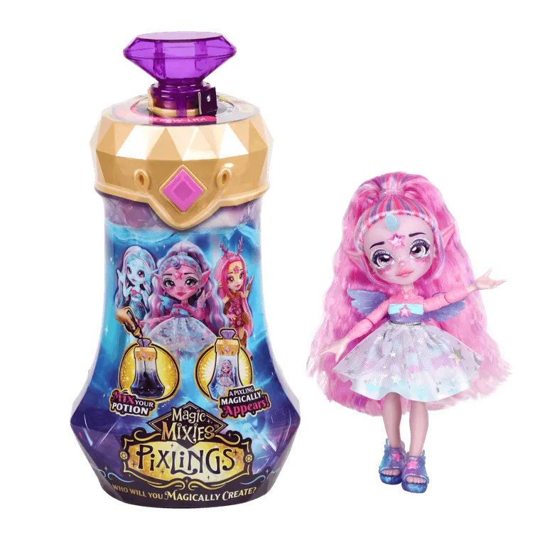 Pixlings, lalka jednorożec, fioletowa