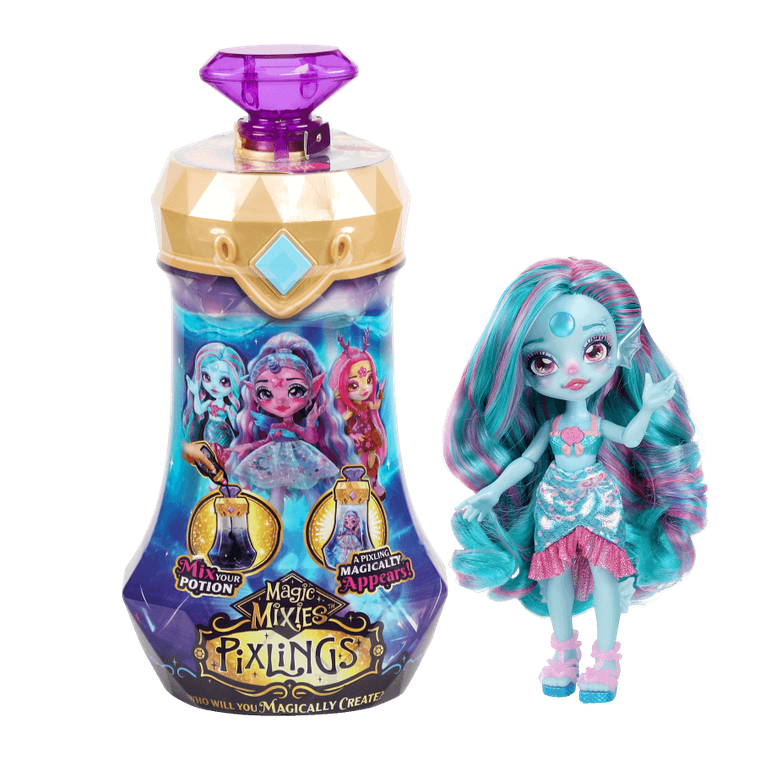 Pixlings, lalka syrena, niebieska