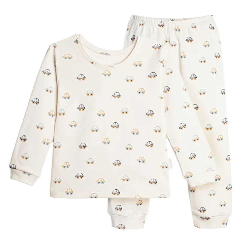 Piżama chłopięca, beżowa, Nicol