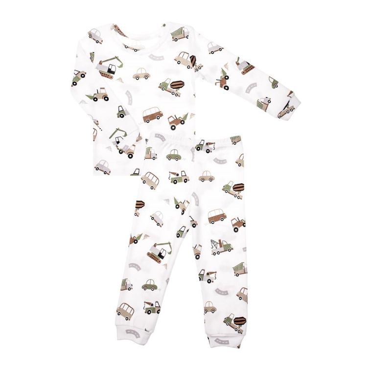 Piżama chłopięca, biała, Nicol