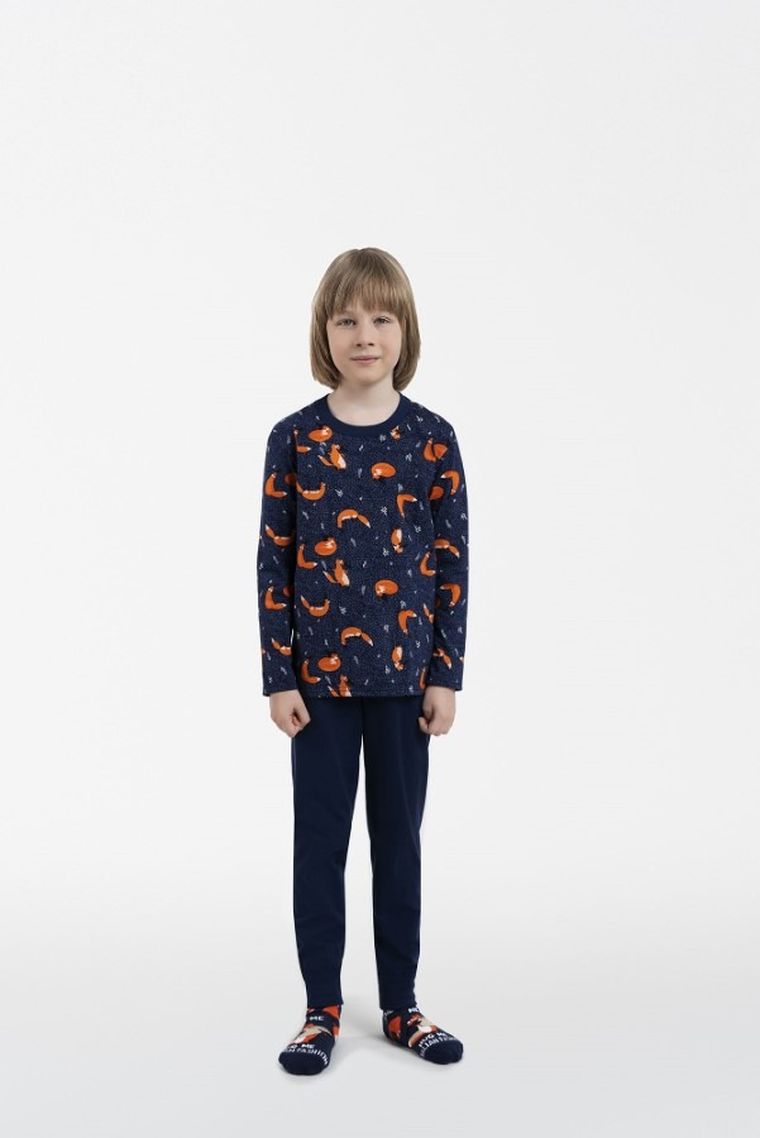 Piżama chłopięca, granatowa, Witalis, Italian Fashion
