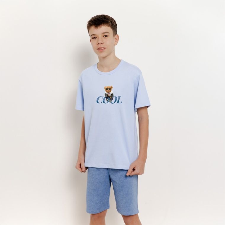 Piżama chłopięca, niebieska, Taro