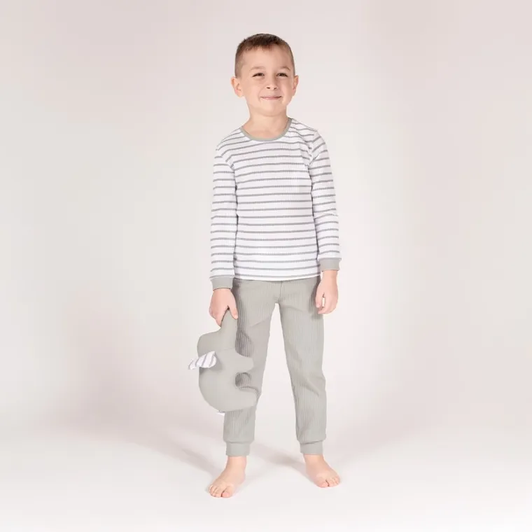 Piżama chłopięca, szara, Nicol