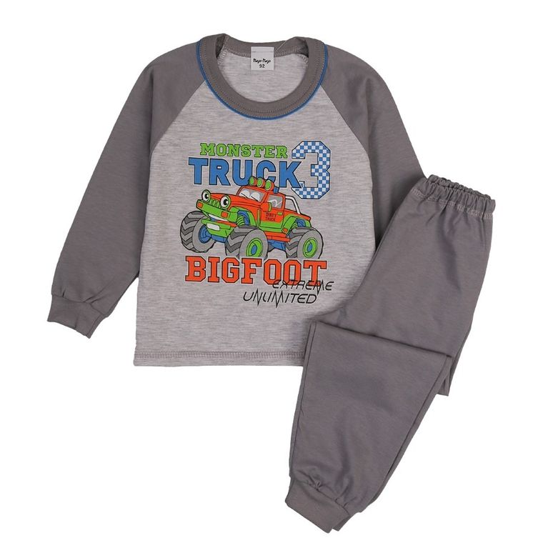 Piżama chłopięca, szara, Tup Tup