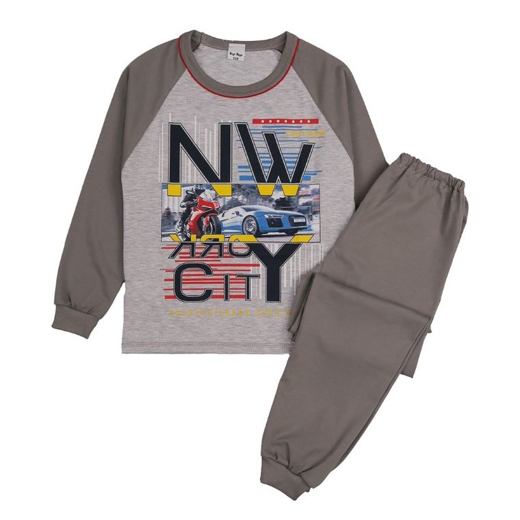 Piżama chłopięca, szara, Tup Tup