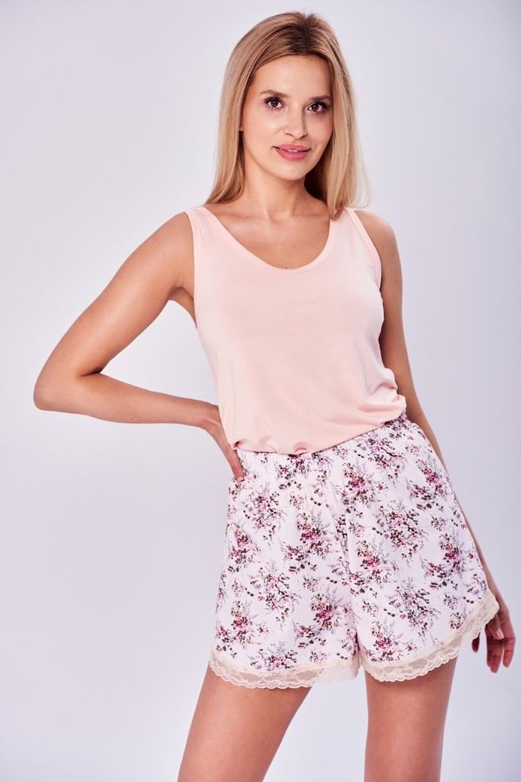 Piżama damska, beżowa, Juliet, Taro