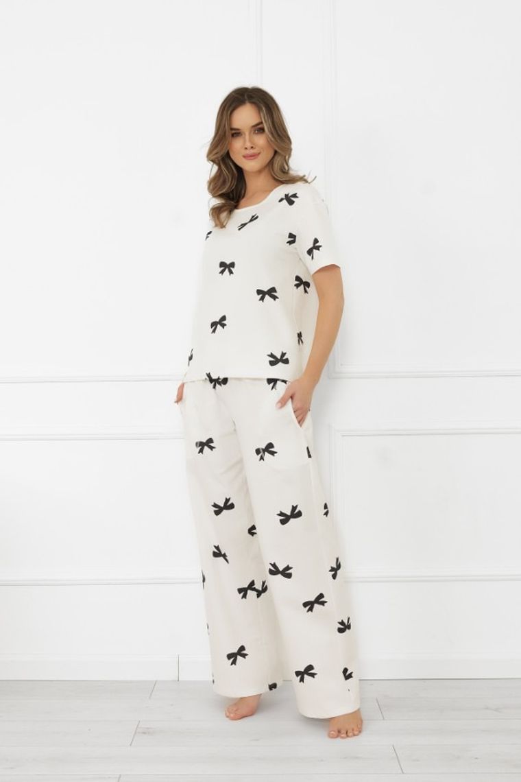 Piżama damska, biała, Italian Fashion