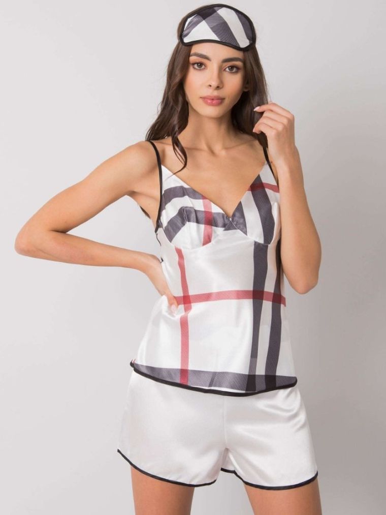 Piżama damska, biała, Xsapienza