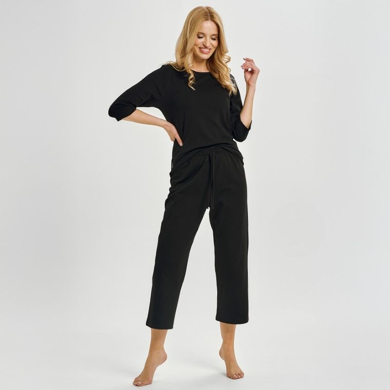 Piżama damska, czarna, Melania, Taro