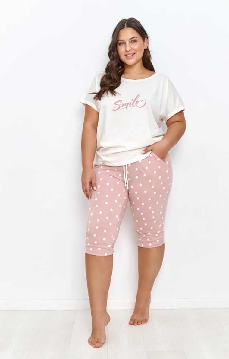 Piżama damska, plus size, mix, Chloe, Taro