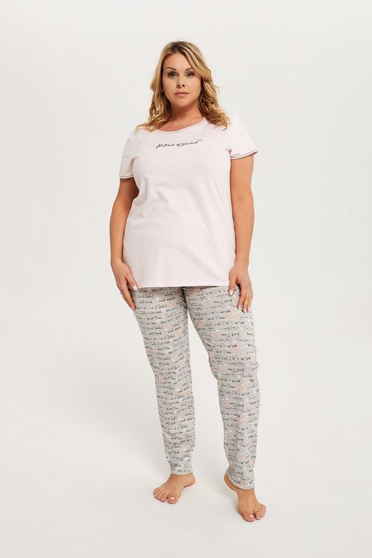 Piżama damska, plus size, mix, Karla, Italian Fashion