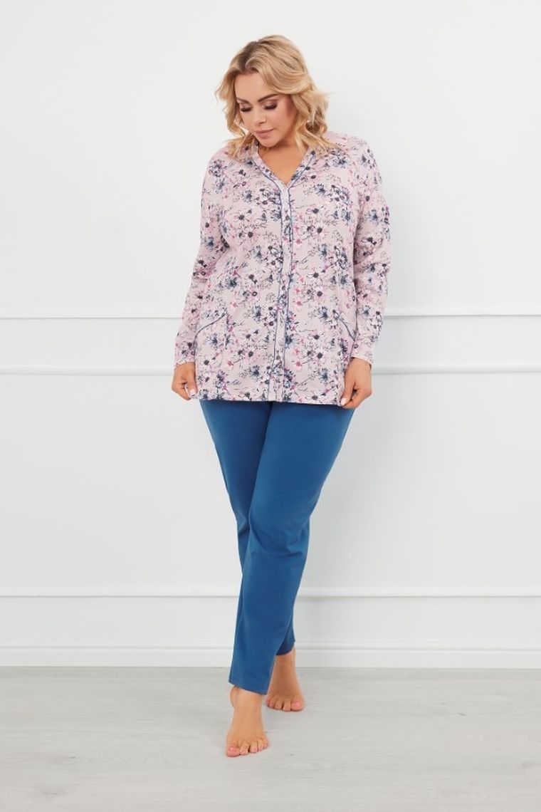 Piżama damska, plus size, mix, Lacenta, Italian Fashion