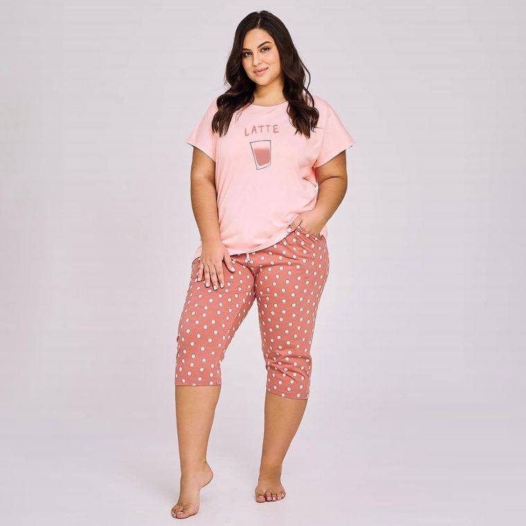 Piżama damska, plus size, mix, Taro