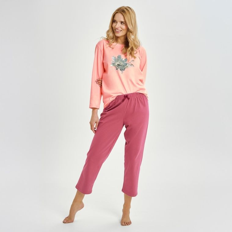 Piżama damska, różowa, Patricia, Taro