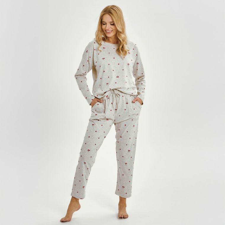 Piżama damska, szara, Adele, Taro