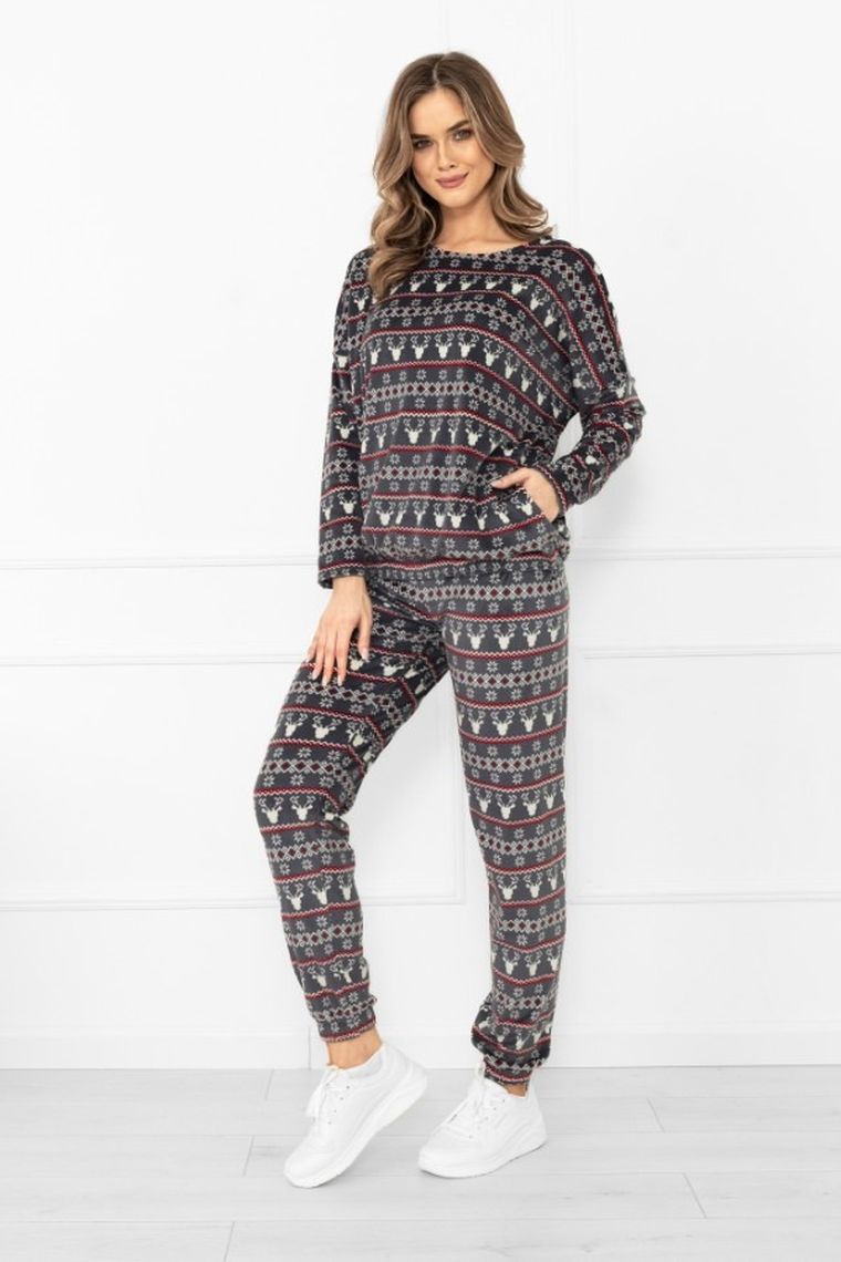 Piżama damska, szara, Italian Fashion