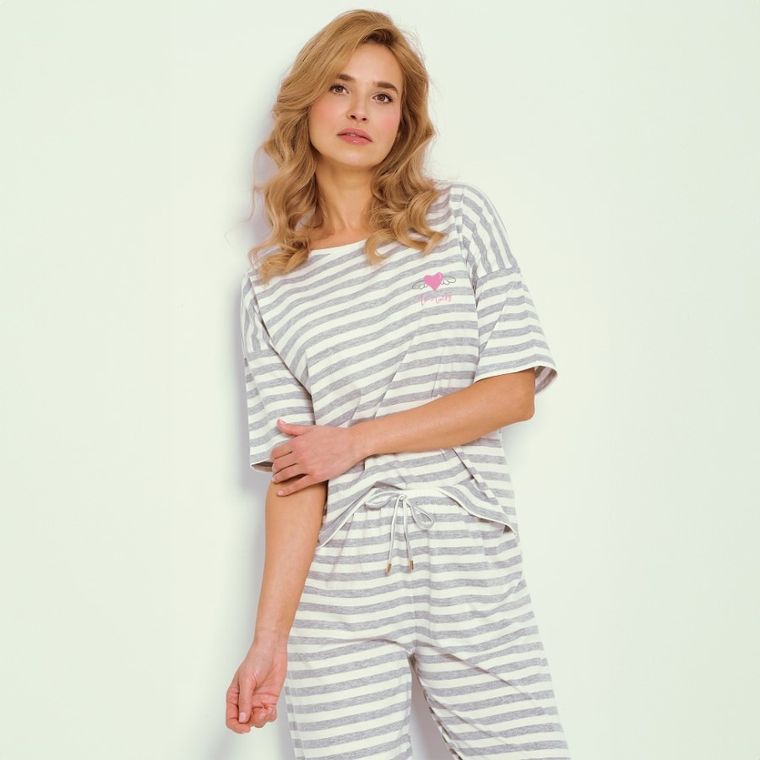 Piżama damska, szara, Taro