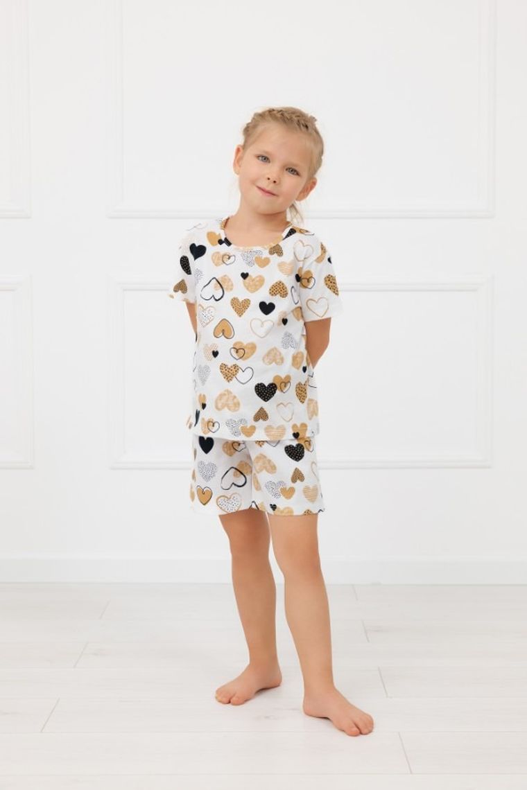 Piżama dziewczęca, biała, Mimi, Italian Fashion