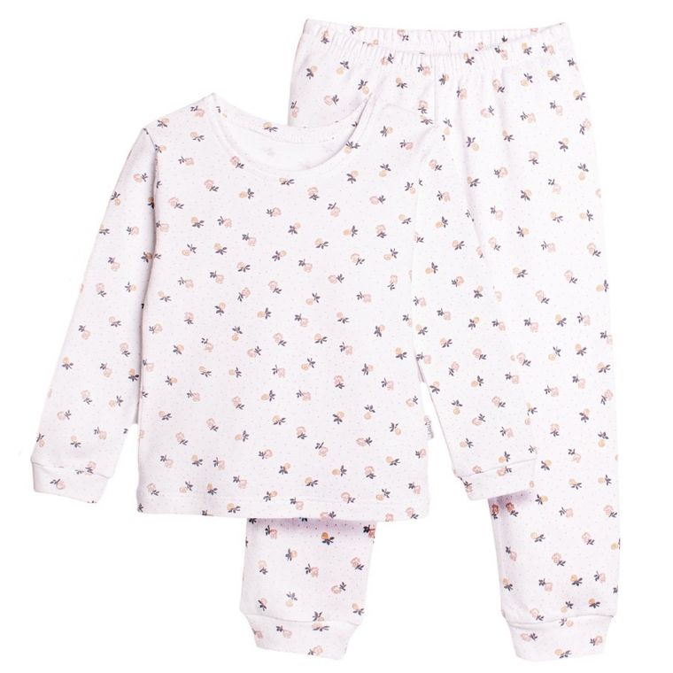 Piżama dziewczęca, biała, Nicol