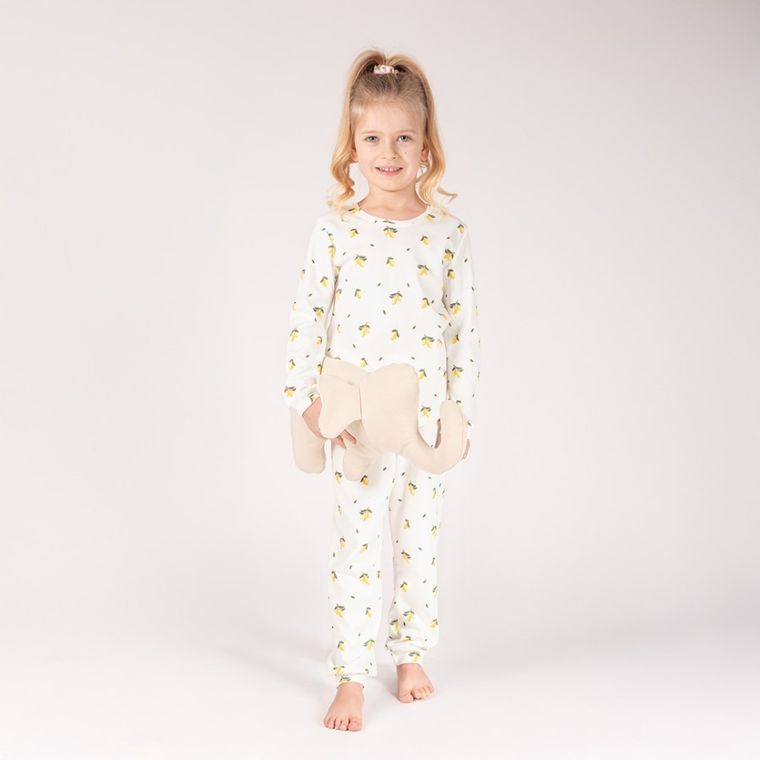 Piżama dziewczęca, ecru, Nicol