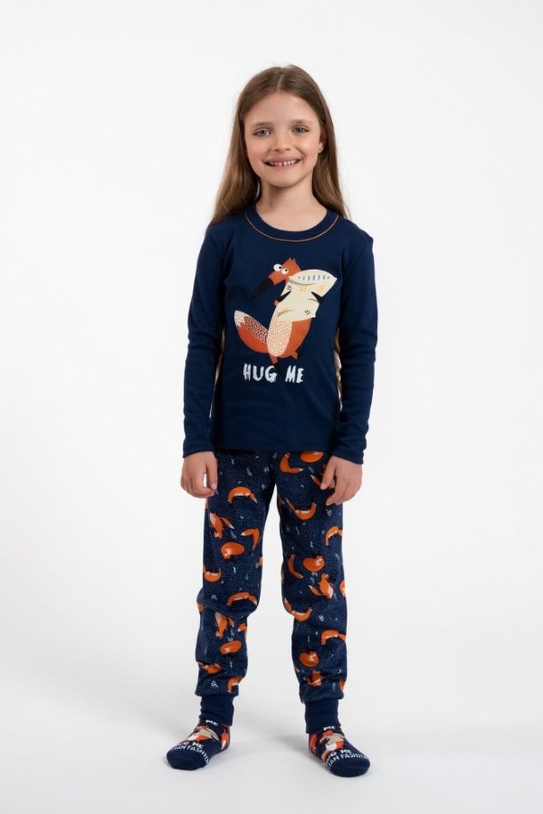 Piżama dziewczęca, granatowa, Wasilla, Italian Fashion