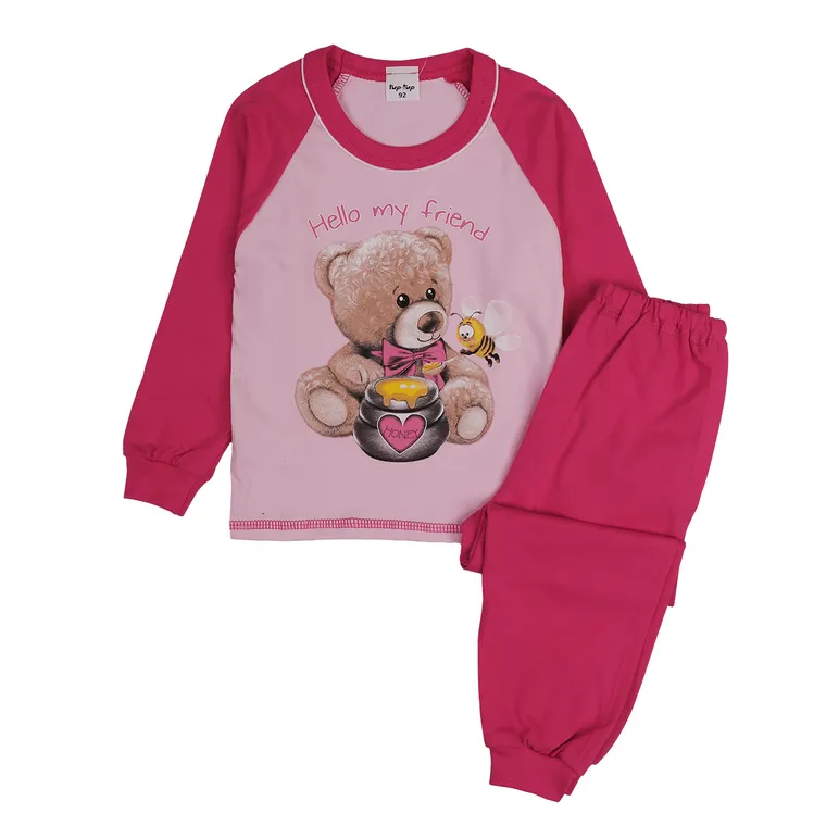 Piżama dziewczęca, różowa, Tup Tup