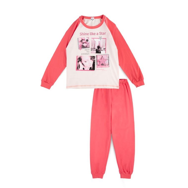Piżama dziewczęca, różowa, Tup Tup