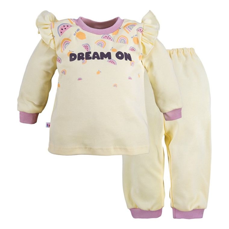 Piżama dziewczęca, żółta, Eevi