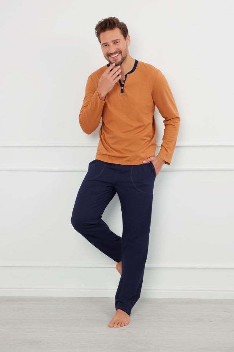 Piżama męska, plus size, mix, Juliusz, Italian Fashion