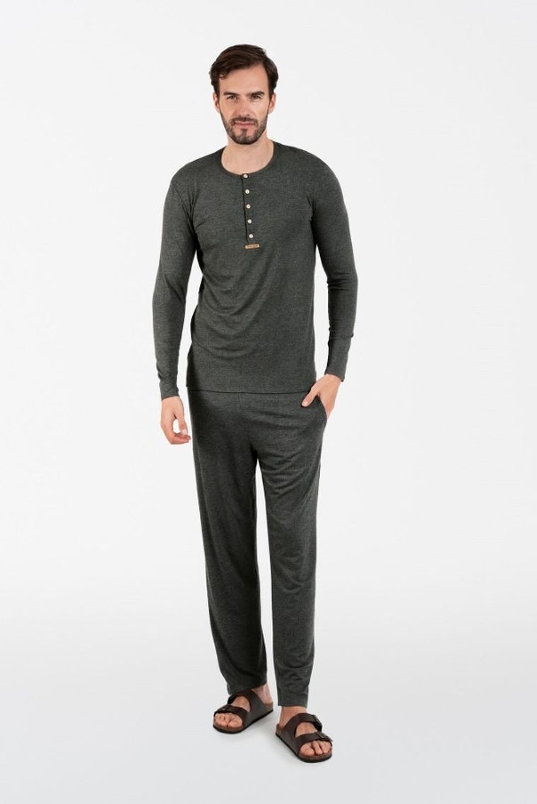 Piżama męska, szara, Amigo, Italian Fashion