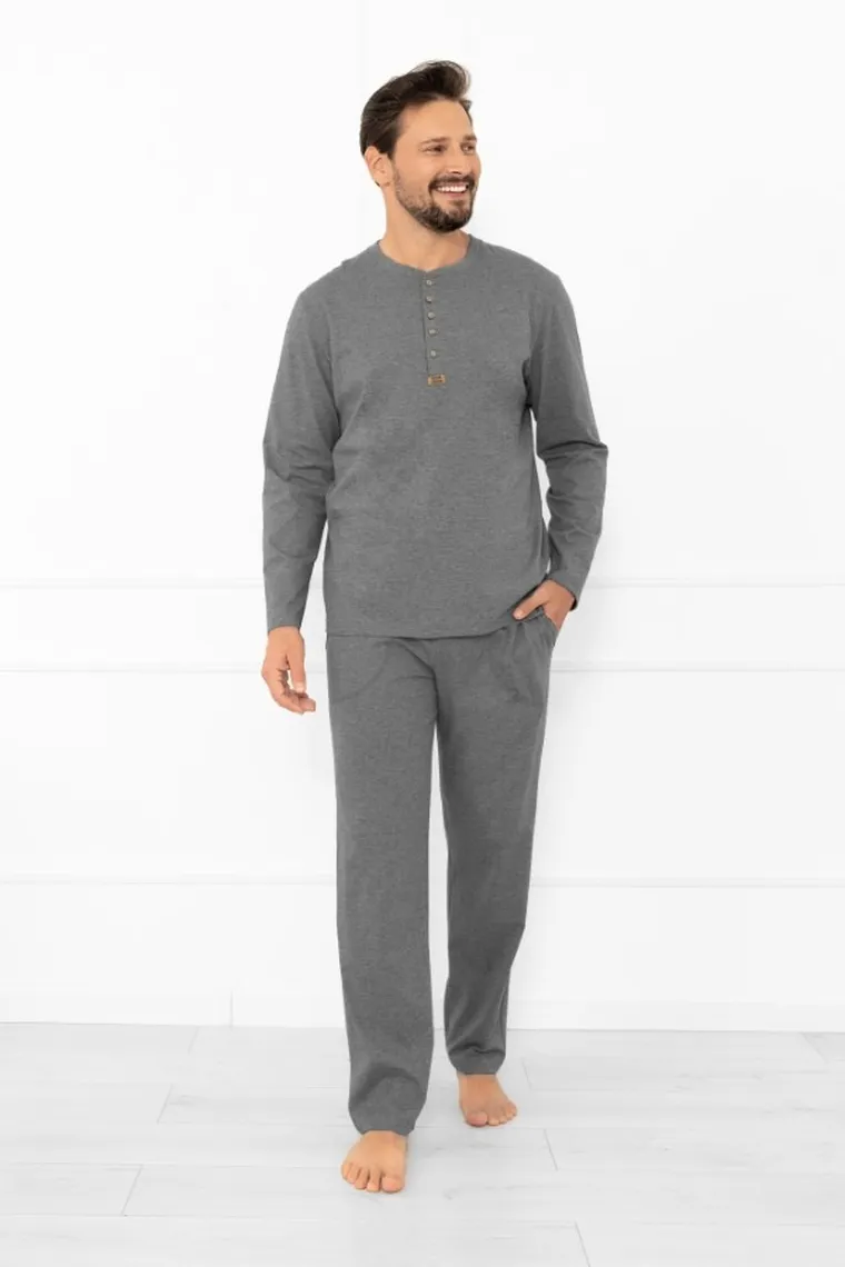 Piżama męska, szara, Gordo, Italian Fashion
