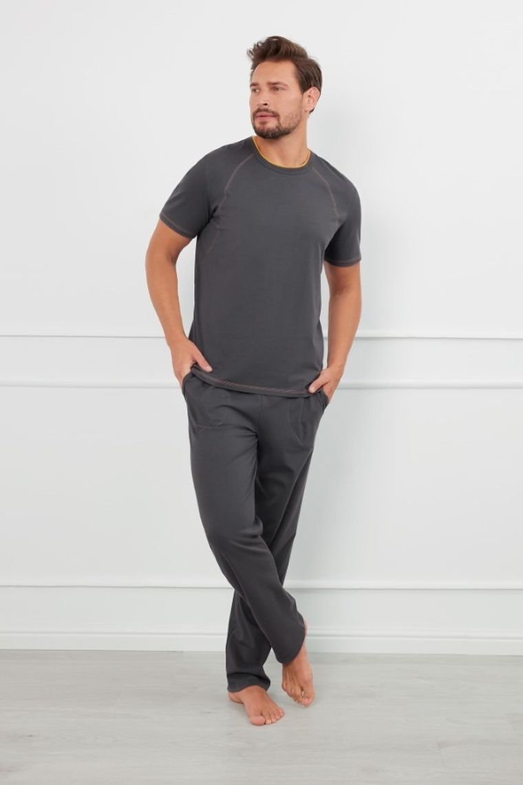 Piżama męska, szara, Italian Fashion