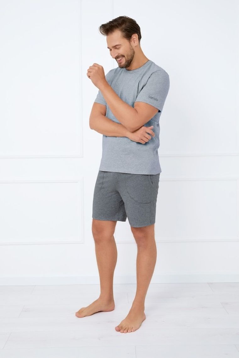 Piżama męska, szara, Italian Fashion