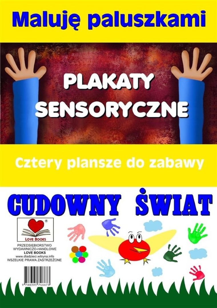 Plakaty sens. Maluję paluszkami. Cudowny świat