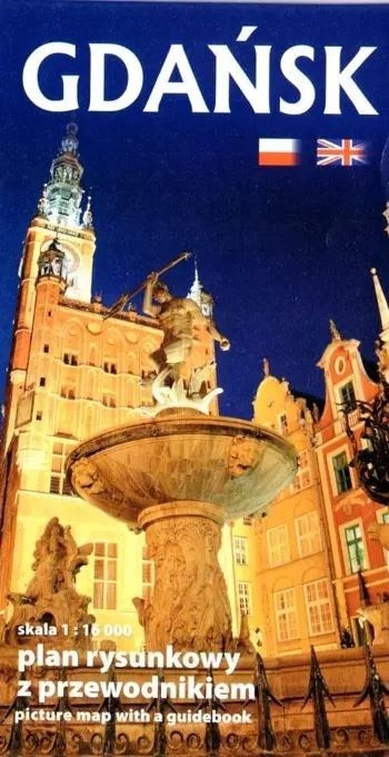 Plan kieszonkowy. Gdańsk w.pol-ang 1:16 000