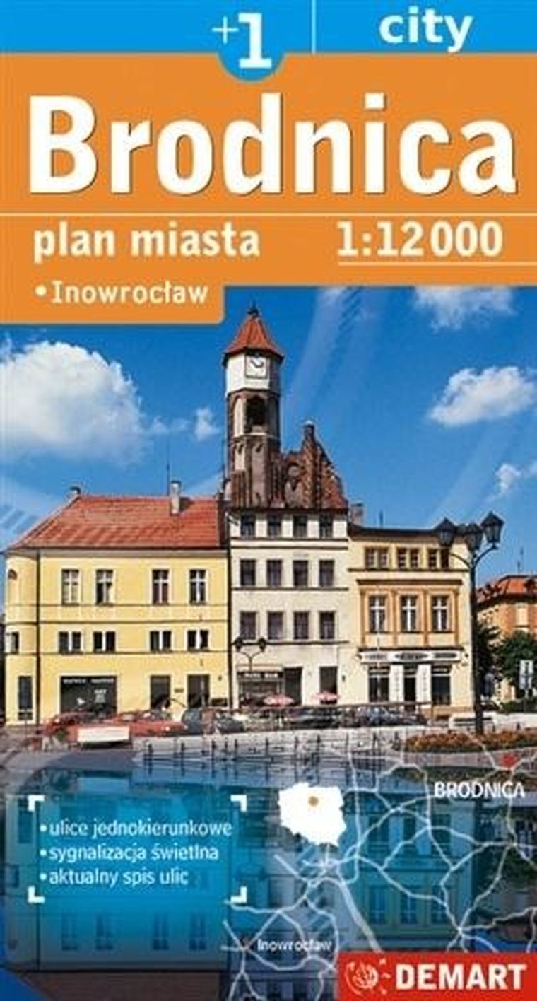 Plan miasta. Brodnica/Inowrocław 1:12 000