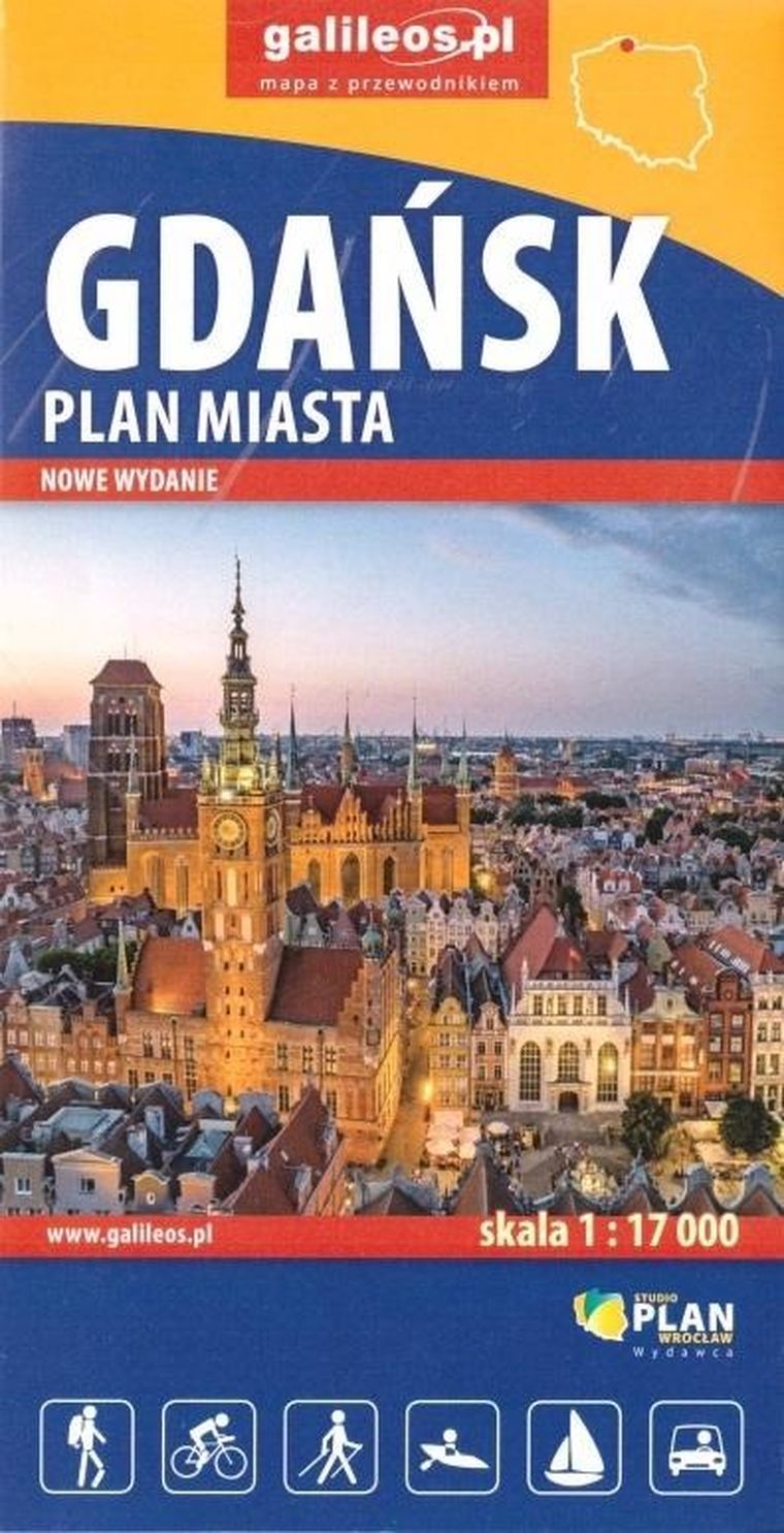 Plan miasta. Gdańsk 1:17 000