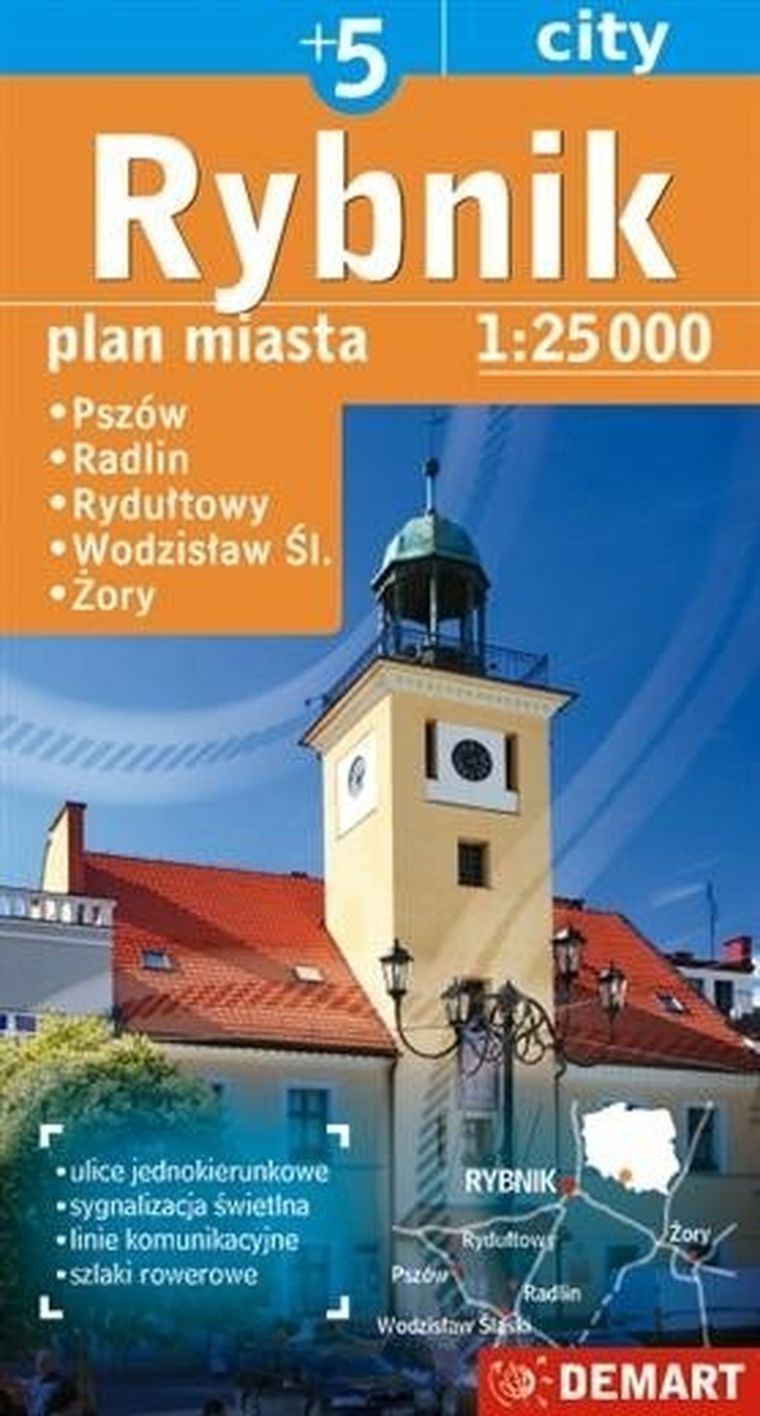 Plan miasta Rybnik 1:25 000