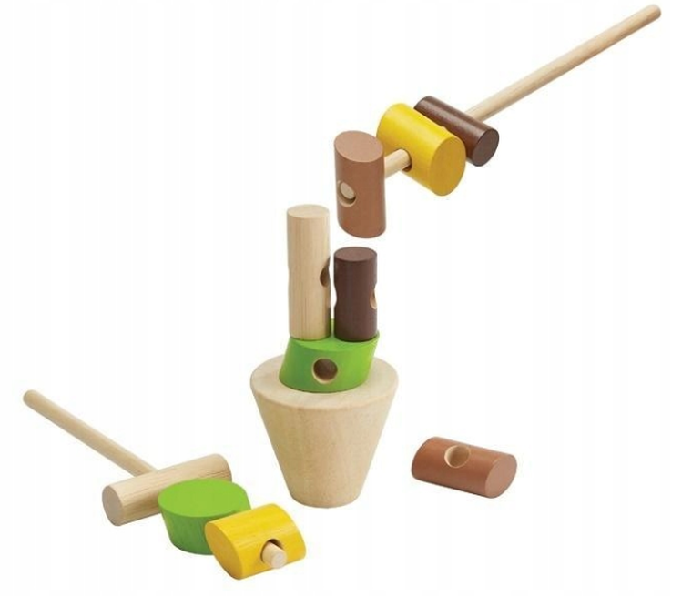 Plan Toys, balansujące pieńki, gra zręcznościowa