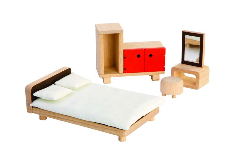 Plan Toys, sypialnia, meble dla lalek