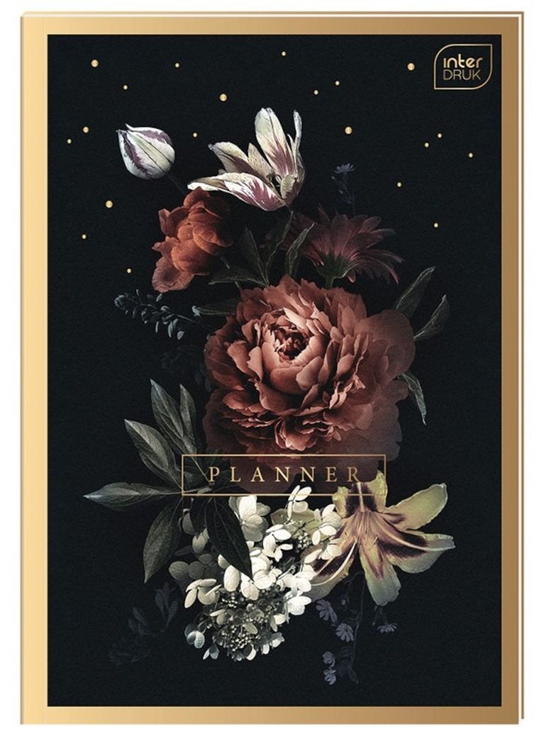 Planer A5, 80 kartek, Satin Gold