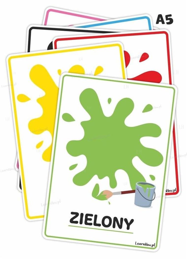 Plansze edukacyjna. Kolory