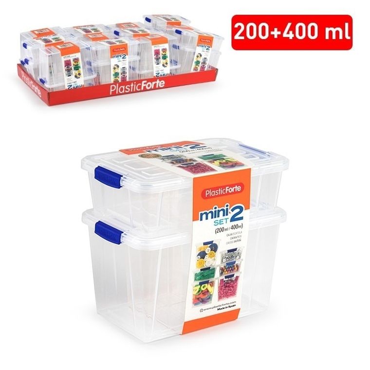 Plastic Forte, zestaw pojemników, 2 szt.