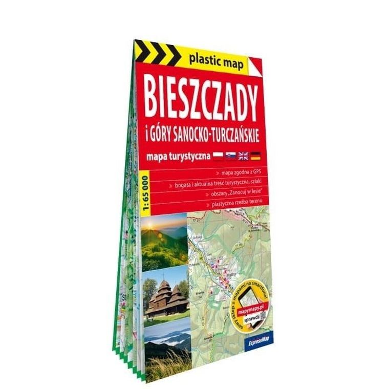 Plastic map. Bieszczady i Góry Sanocko-Turczańskie